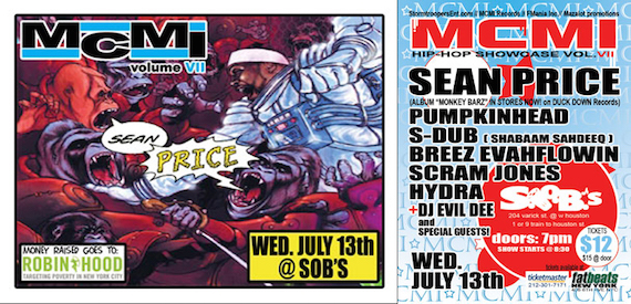 Sean Price SOB's Flyer MCMI Presents
