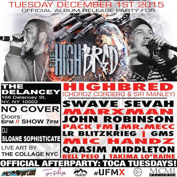 MCMI REPORT: The HighBred LP - Release Party + New Single "The Ride"